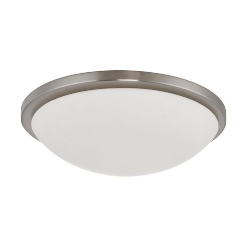 Main product image of Button LED 17" Flush Mount Fixture Brushed Nickel Finish LED Module Included