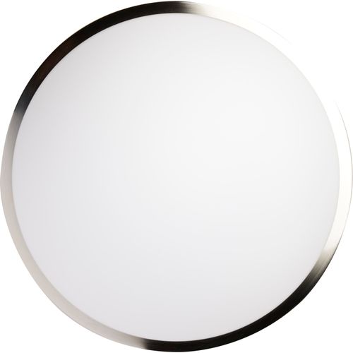 Main product image of Button LED 17" Flush Mount Fixture Brushed Nickel Finish LED Module Included