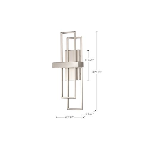 Main product image of Frame LED Wall Sconce w/ Frosted Lens