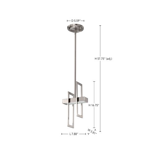Main product image of Frame LED Pendant w/ Frosted Glass