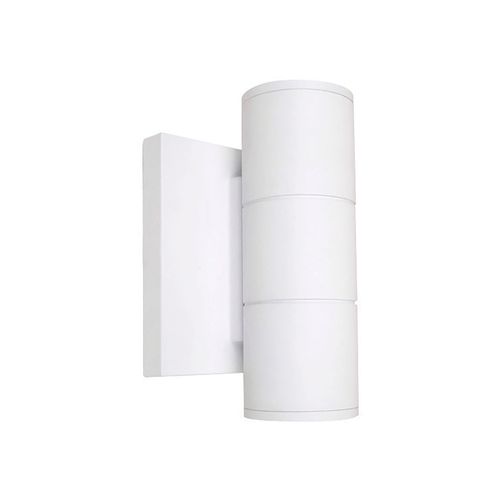 Main product image of 2 Light LED Small Up and Down Sconce Fixture White Finish 10W 120/277V