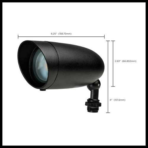 Main product image of LED Landscape Flood 9 Watt Matte Black Finish 3000K 120 Volt