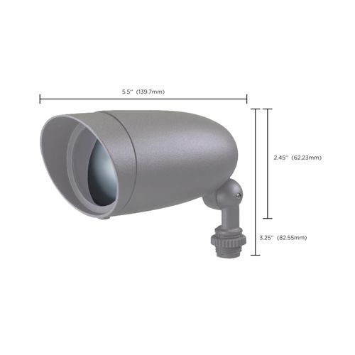 Main product image of LED Landscape Flood 6W Light Gray Finish