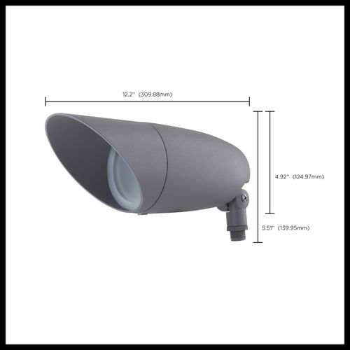 Main product image of LED Landscape Flood 12 Watt 3000K Light Gray Finish