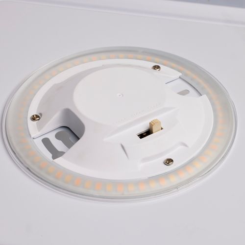 Main product image of 11" Flush Mounted LED Fixture CCT Selectable Square White Acrylic w/ Sensor