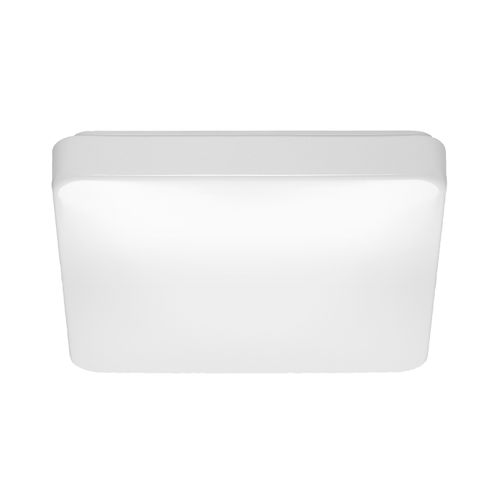 Main product image of 14" Flush Mounted LED Fixture CCT Selectable Square White Acrylic w/ Sensor