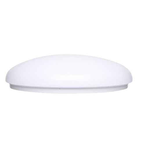 Main product image of 19" Flush Mounted LED Fixture CCT Selectable Round White Acrylic w/ Sensor