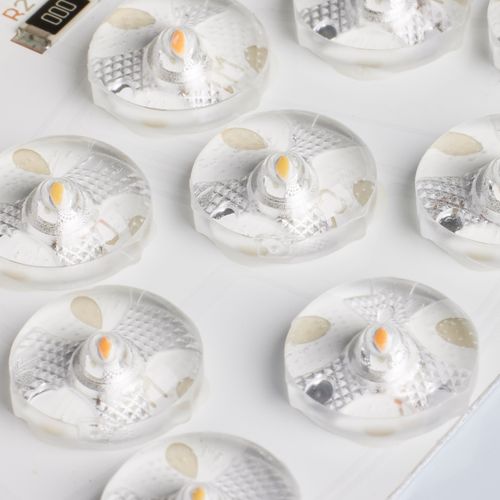 Main product image of 19" Flush Mounted LED Fixture CCT Selectable Round White Acrylic w/ Sensor