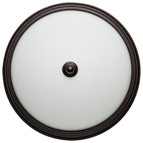 Main product image of 11" LED Flush Dome Fixture Mahogany Bronze Finish w/ Frosted Glass