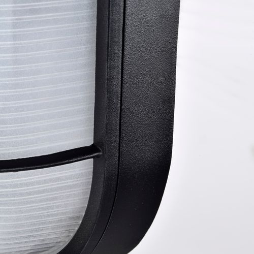 Main product image of LED Oval Bulk Head Fixture Black Finish w/ White Glass