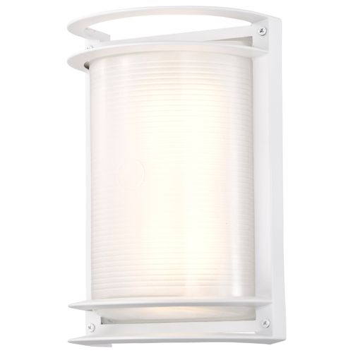 Main product image of LED Rectangular Bulk Head Fixture White Finish w/ White Glass