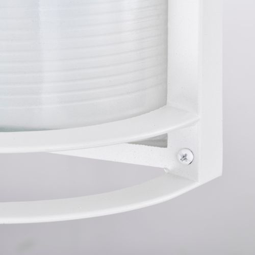 Main product image of LED Rectangular Bulk Head Fixture White Finish w/ White Glass
