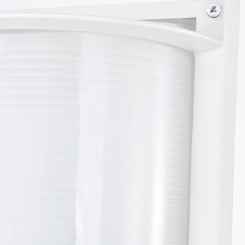 Main product image of LED Rectangular Bulk Head Fixture White Finish w/ White Glass