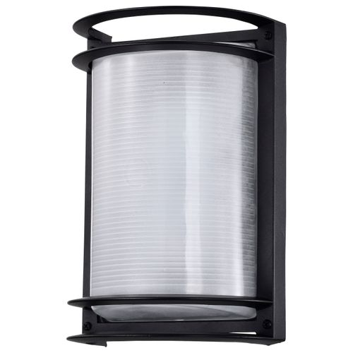 Main product image of LED Rectangular Bulk Head Fixture Black Finish w/ White Glass