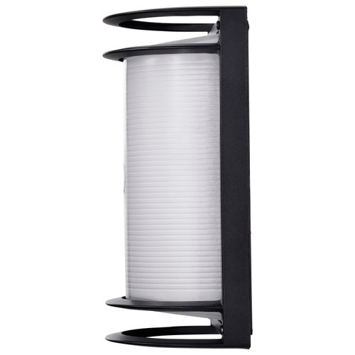 Main product image of LED Rectangular Bulk Head Fixture Black Finish w/ White Glass