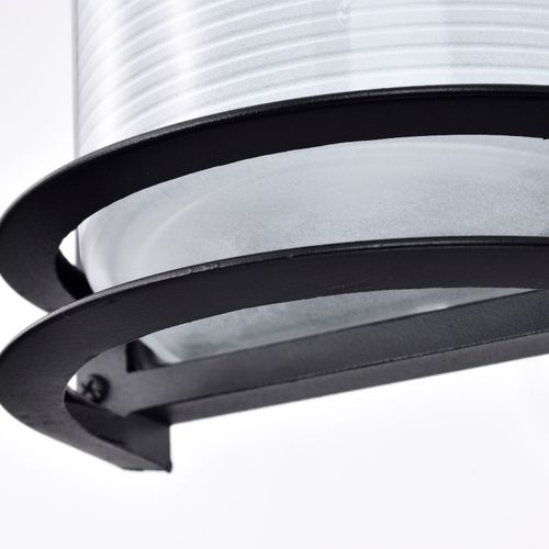 Main product image of LED Rectangular Bulk Head Fixture Black Finish w/ White Glass