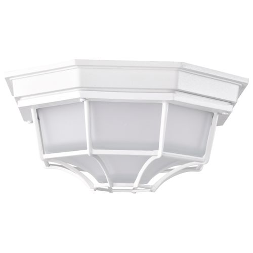 Main product image of LED Spider Cage Fixture White Finish w/ Frosted Glass