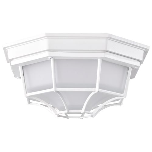 Main product image of LED Spider Cage Fixture White Finish w/ Frosted Glass