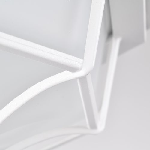 Main product image of LED Spider Cage Fixture White Finish w/ Frosted Glass