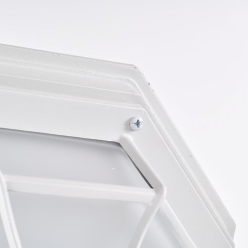 Main product image of LED Spider Cage Fixture White Finish w/ Frosted Glass