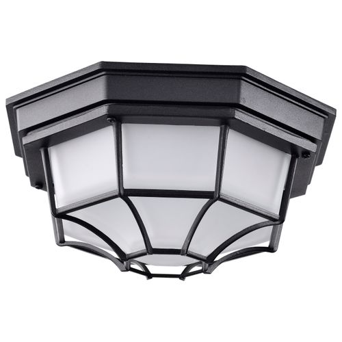 Main product image of LED Spider Cage Fixture Black Finish w/ Frosted Glass