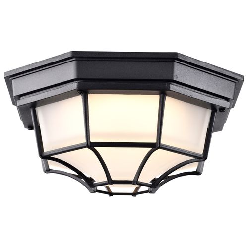 Main product image of LED Spider Cage Fixture Black Finish w/ Frosted Glass