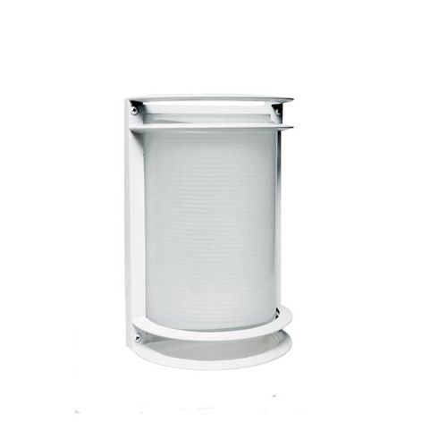 Main product image of LED Rectangular Bulk Head Fixture White Finish w/ White Glass