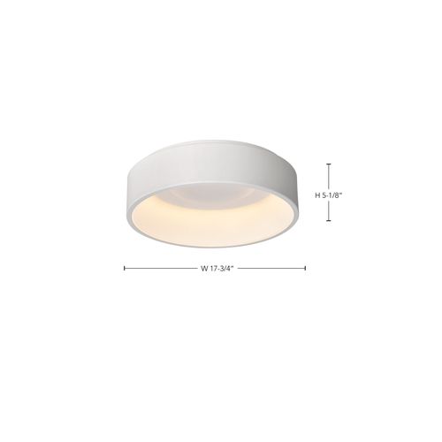 Main product image of Orbit, 20W LED Flush Mount, CCT Selectable 3000K/4000K/5000K, White Finish