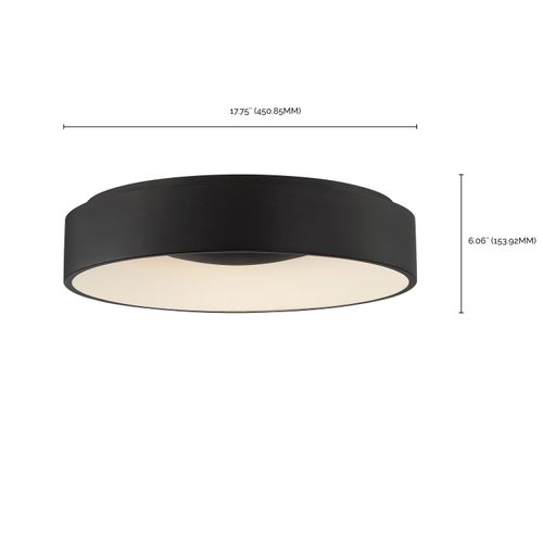 Main product image of Orbit 20W LED Flush Mount Black Finish