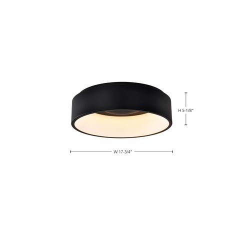 Main product image of Orbit, 20W LED Flush Mount, CCT Selectable 3000K/4000K/5000K, Black Finish