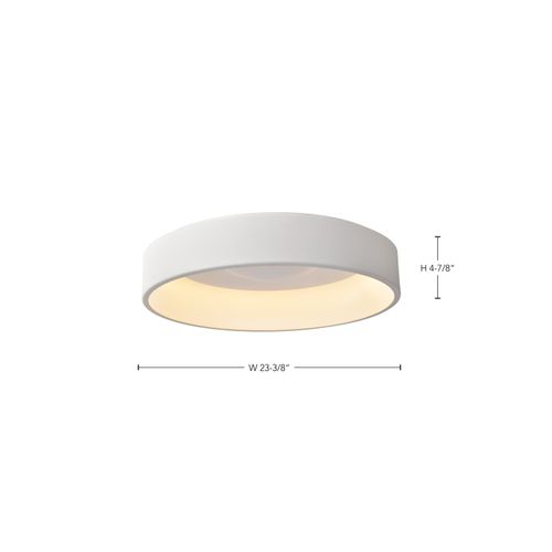 Main product image of Orbit, 30W LED Flush Mount, CCT Selectable 3000K/4000K/5000K, White Finish