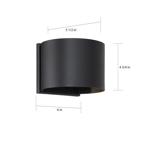 Main product image of Lightgate LED Sconce 5W Matte Black Finish 3000K