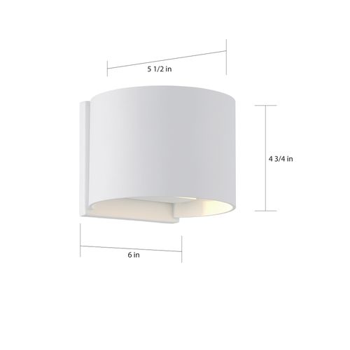 Main product image of Lightgate LED Sconce 5W Matte White Finish 3000K