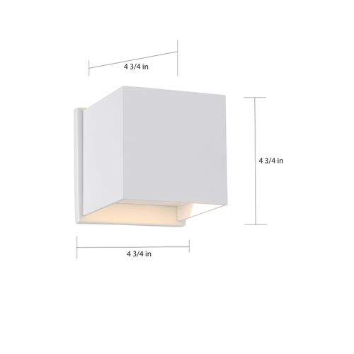 Main product image of Lightgate LED Sconce 5W Matte White Finish 3000K