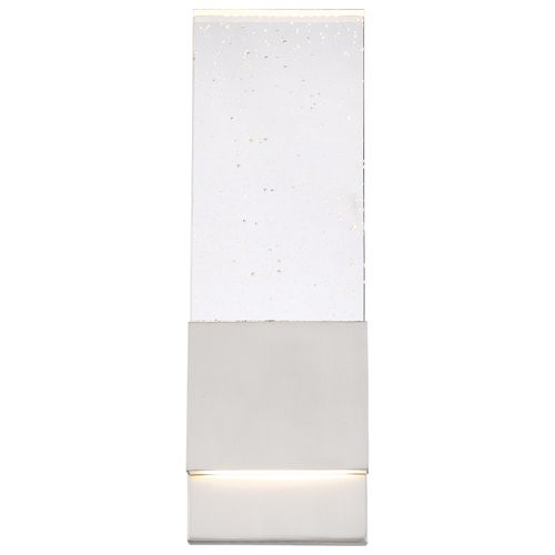 Main product image of Ellusion LED Large Wall Sconce 13W Polished Nickel Finish w/ Seeded Glass