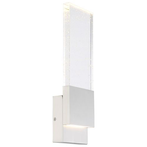 Main product image of Ellusion LED Large Wall Sconce 13W Polished Nickel Finish w/ Seeded Glass