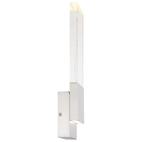 Main product image of Ellusion LED Large Wall Sconce 13W Polished Nickel Finish w/ Seeded Glass