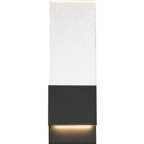 Main product image of Ellusion LED Large Wall Sconce 13W Matte Black Finish w/ Seeded Glass