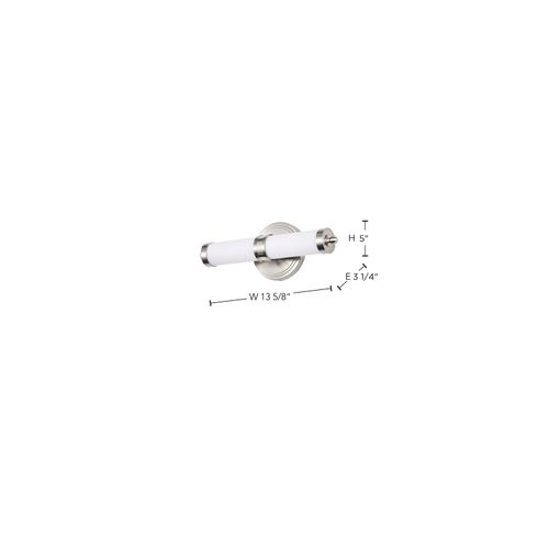 Main product image of Kagen Small Vanity LED Brushed Nickel Finish White Acrylic Lens