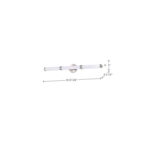Main product image of Kagen Large Vanity LED Brushed Nickel Finish White Acrylic Lens