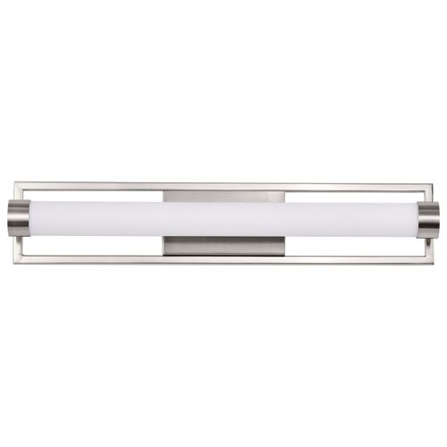 Main product image of Canal Medium Vanity LED Brushed Nickel Finish White Acrylic Lens