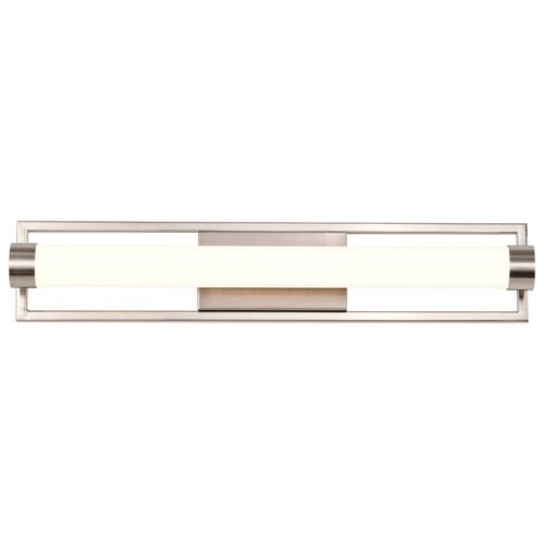 Main product image of Canal Medium Vanity LED Brushed Nickel Finish White Acrylic Lens