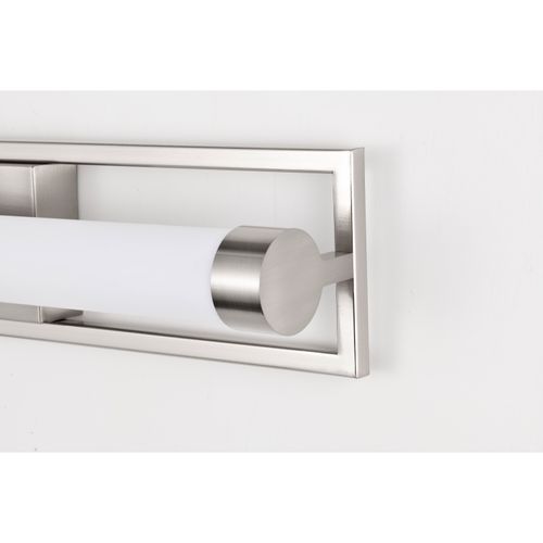 Main product image of Canal Medium Vanity LED Brushed Nickel Finish White Acrylic Lens