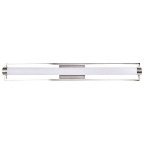Main product image of Canal Large Vanity LED Brushed Nickel Finish White Acrylic Lens