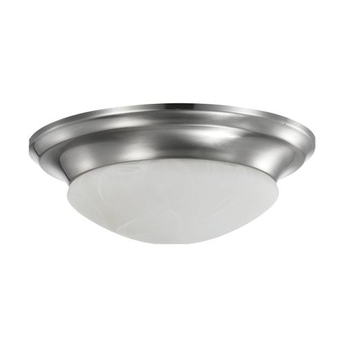Main product image of 19 Watt 11" LED Twist & Lock Flush Mount Fixture Dimmable Brushed Nickel Frosted Glass
