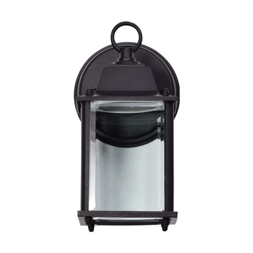 Main product image of 8 Watt 3000K LED Cube Lantern Black Finish Clear Beveled Glass