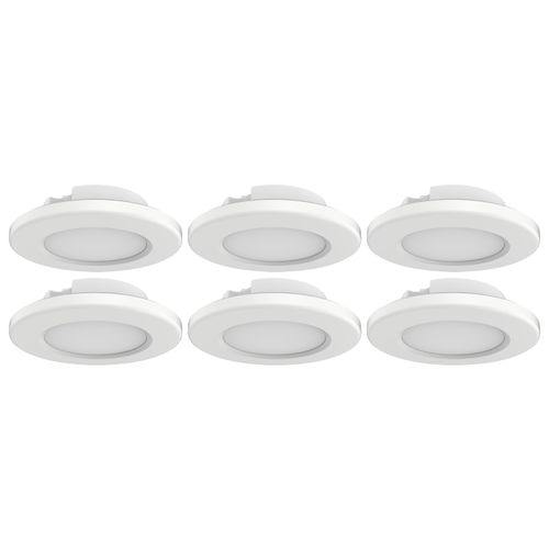Main product image of 4" LED Surface Mount Fixture 3000K 6 Unit Contractor Pack White