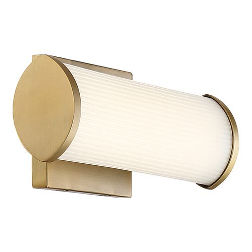 Main product image of Lena LED Vanity Brushed Brass w/ Striped Lens
