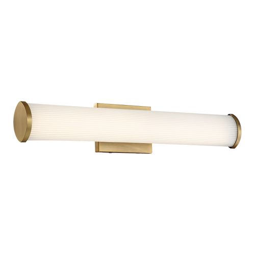 Main product image of Lena LED Vanity Brushed Brass w/ Striped Lens