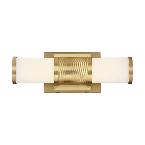 Main product image of Caper LED Vanity Brushed Brass w/ Frosted Lens